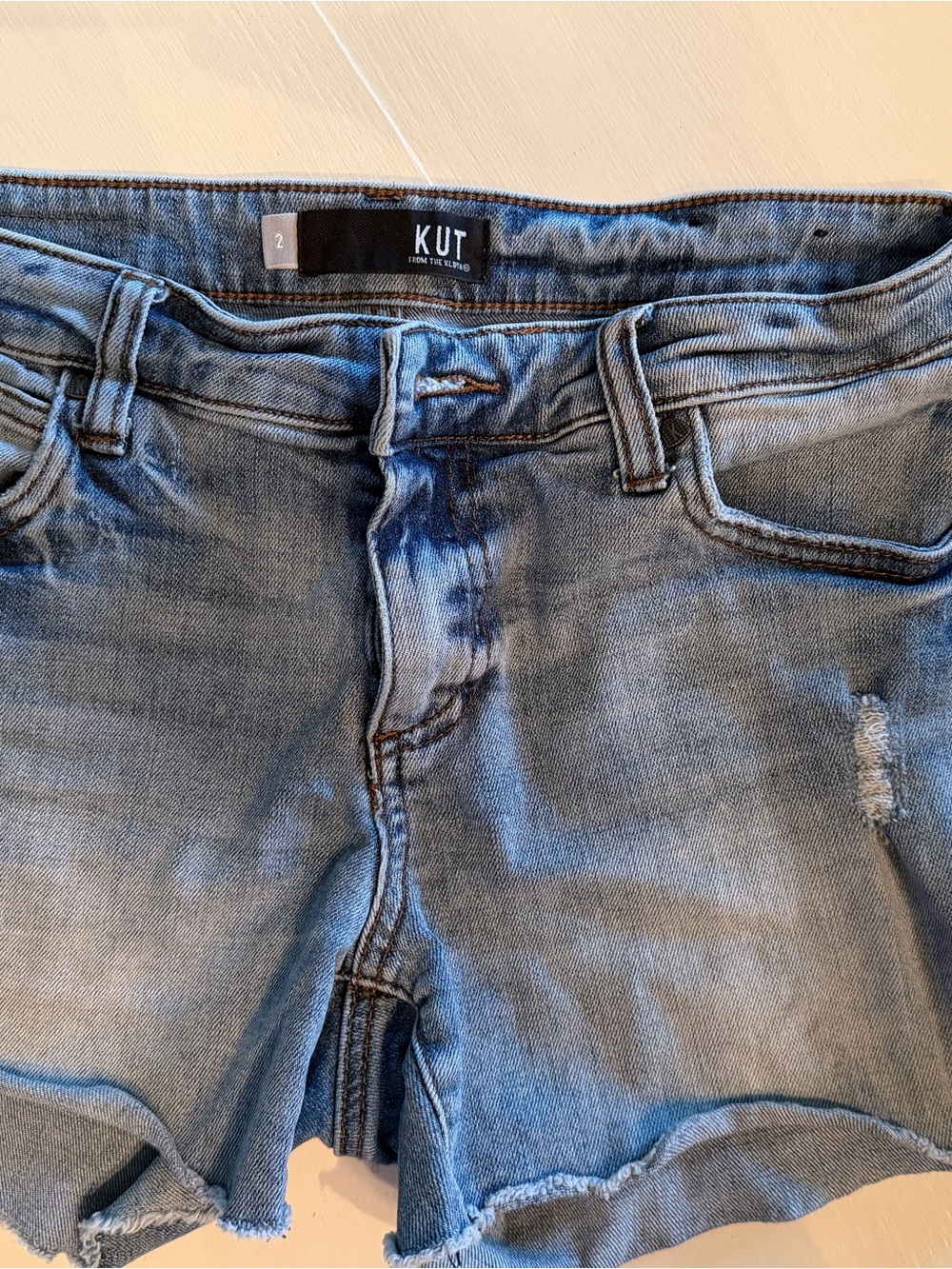Kut from the Kloth Light Blue Denim Shorts